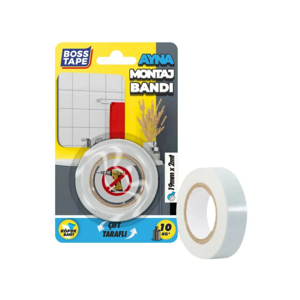 Bosstape Ayna Montaj Bandı 19MMX2MT - 2
