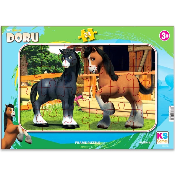 Ks Games Nasreddin Hoca ve Doru 24 parça 2 li Puzzle/Yapboz Set - 3