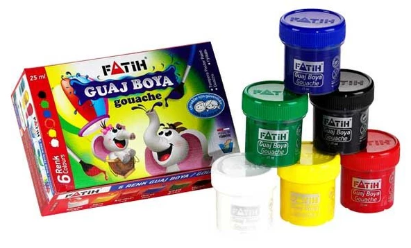 Fatih Guaj Boya 6 Renk X 25Ml ürün görseli