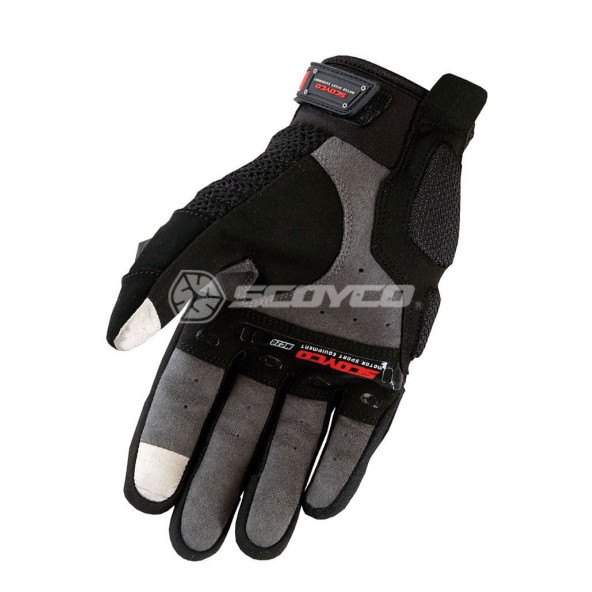 Scoyco MC20 Carbon Fiber Yazlık Eldiven (Kırmızı-Siyah) - 2