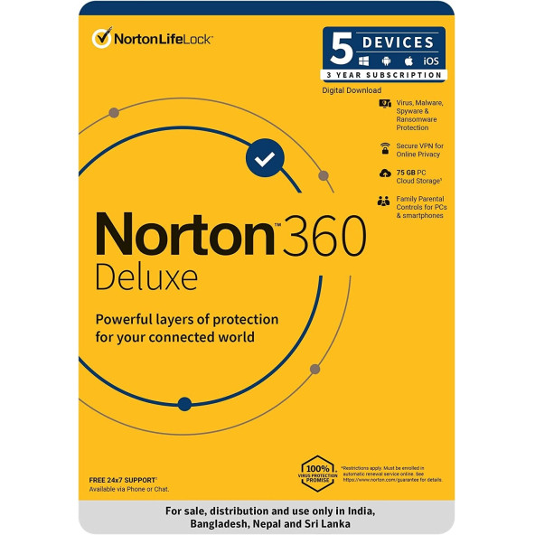 Norton Security Deluxe 5pc 90GÜN