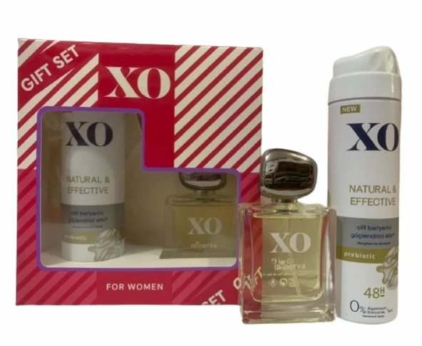 Xo Natural Deodorant 150 ml Minerva Edt 50 ml