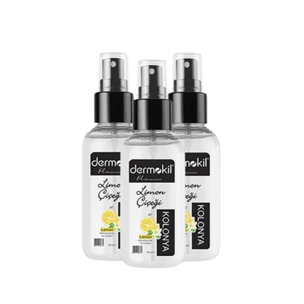 Dermokil Limon Çiçeği Sprey Kolonya 100 ml x 3 Adet