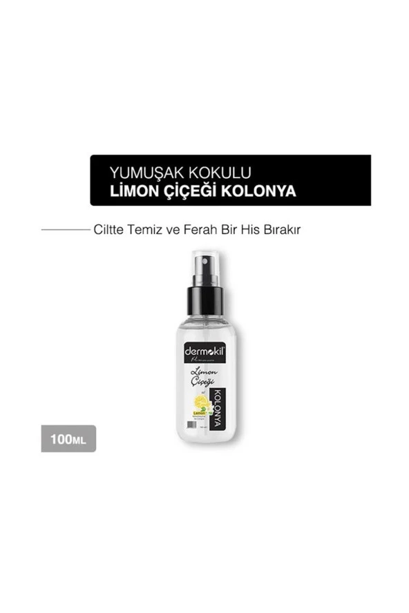 Dermokil Limon Çiçeği Sprey Kolonya 100 ml x 3 Adet - Resim 3