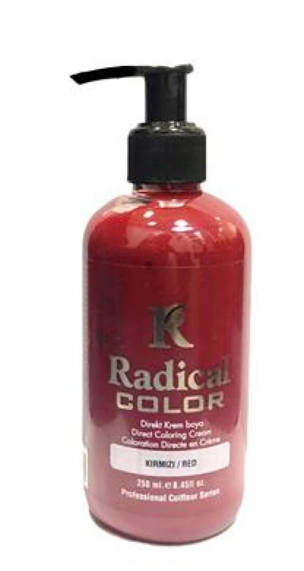 Radical Color Su Bazlı Saç Boyası 250 ml Kırmızı x 4 Adet
