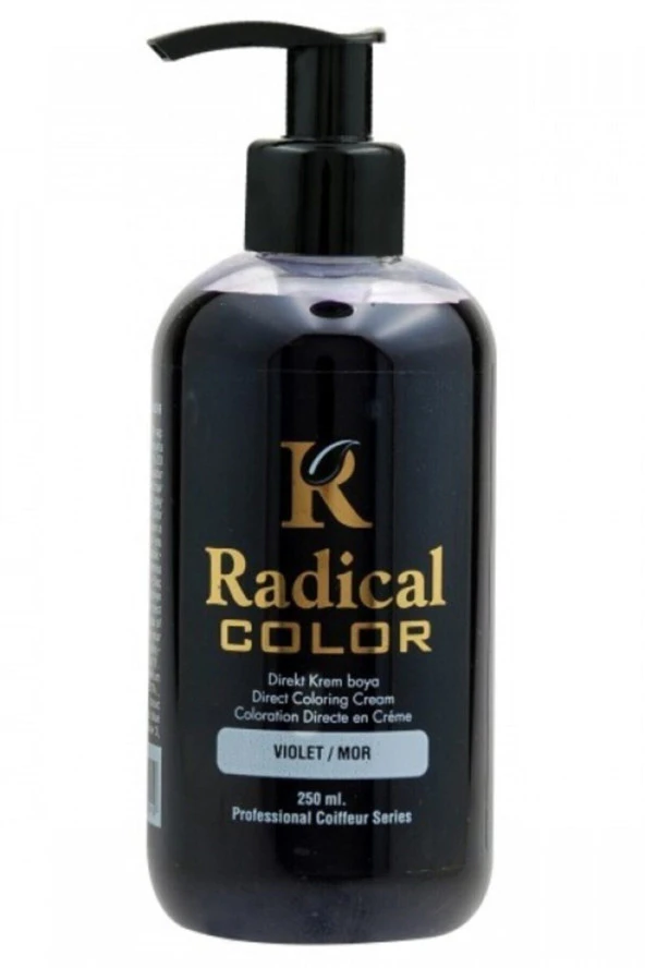 Radical Color Su Bazlı Saç Boyası 250 ml Mor x 3 Adet