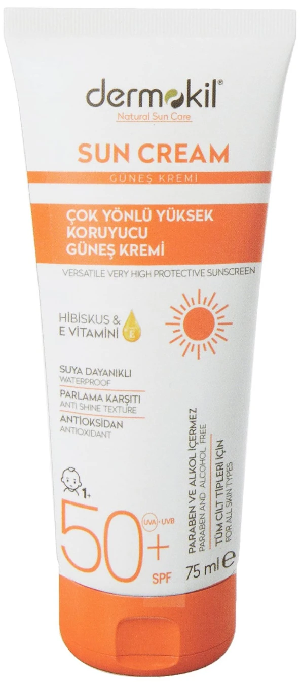 Dermokil Sun Cream SPF 50 Çok Yönlü Yüksek Koruyucu Güneş Kremi (75 ml) - 4
