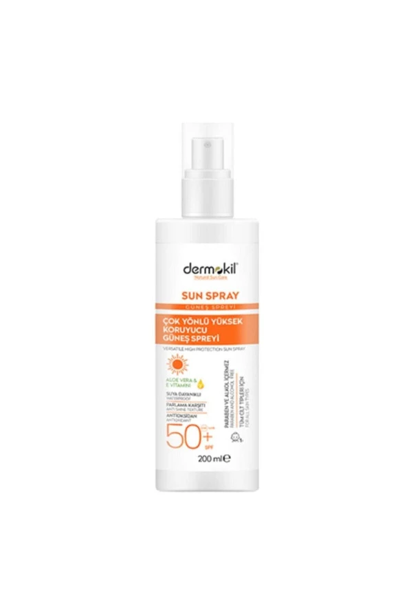 Dermokil Sun Spray Çok Yönlü Güneş Koruyucu Spf50 200 ml - 3