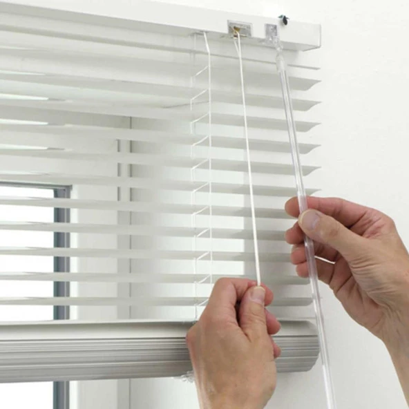 Pvc Jaluzi 25 mm 100x160 cm Ölçülerinde Beyaz - 2