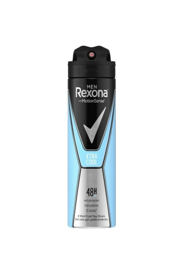 RexonaMen Erkek Anti-perspirant Sprey Deodorant Xtra Cool Ter Kokusuna Karşı Koruma 150 Ml