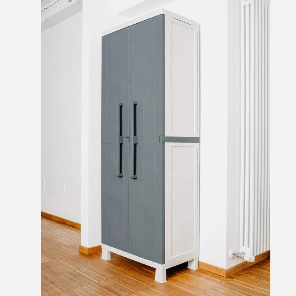 Çok Amaçlı Balkon Bahçe Kiler Plastik Dolap 65x38x173 - 3