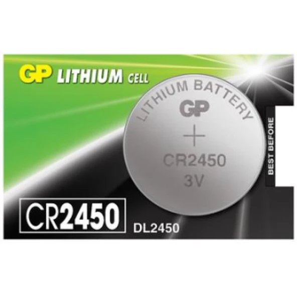 GP CR2450 2450 3 V Tekli Lityum Düğme Pil