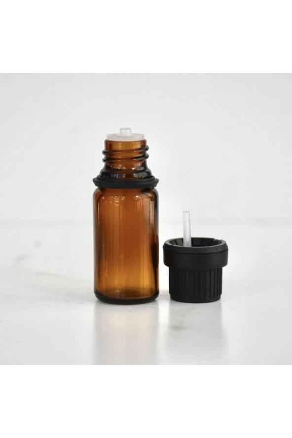 Siyah Kapak Içten Damlalıklı Amber Cam Şişe 10 ml (10 ADET)
