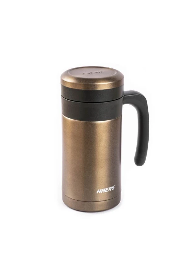 HEARS AHVERENGİ PASLANMAZ ÇELİK TERMOS BARDAK 450ML