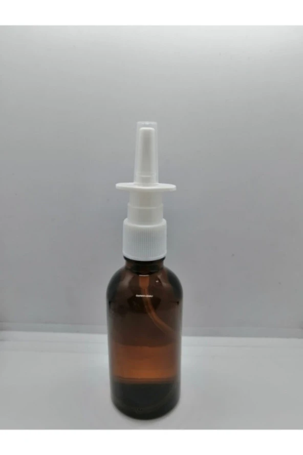 50cc Kahverengi Burun Spreyli Şişe,cam Amber Şişe,medikal Şişe,100 Adet