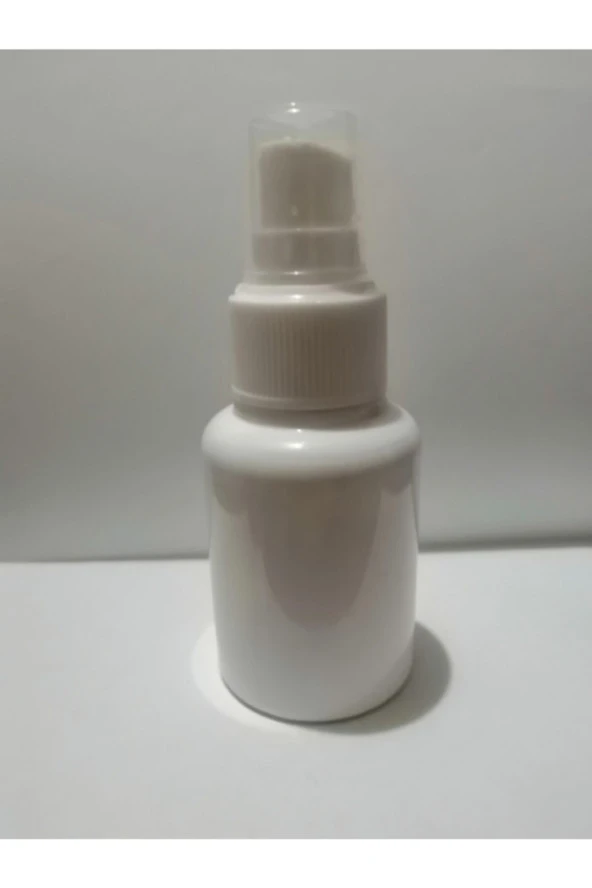 60ml Beyaz Mat Tombul Plastik Şişe+sprey Başlık,dezenfektan Şişesi,medikal Şişe,boş Şişe,100 Adet