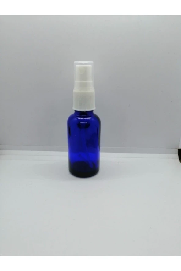 Mavi Cam Sprey Şişe, 30cc 100 Adet, Boş Cam Şişe, Ecza Şişesi