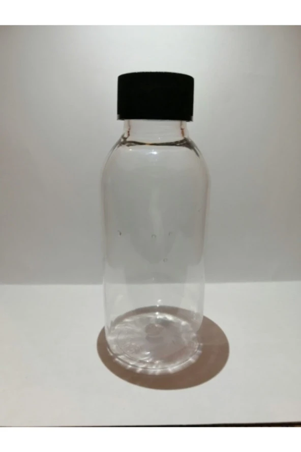 100ml Şeffaf Plastik Şişe+siyah Düz Kapak,boş Şişe,medikal Şişe,100 Adet
