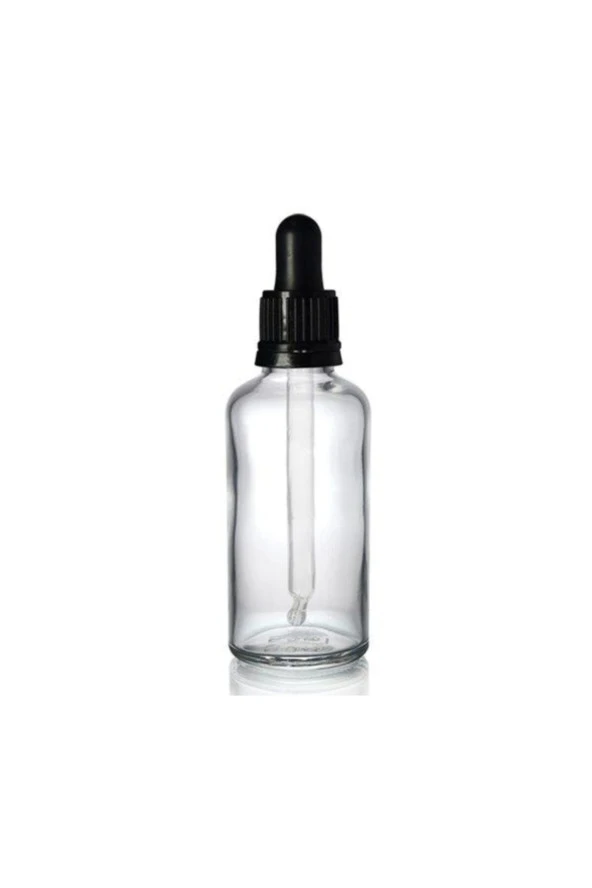 Şeffaf Cam Şişe 20 Ml Cam Damlalıklı 25 Adet