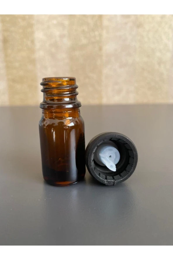 5 Ml Amber Boş Cam Şişe Içten Damlalıklı 100 Adet