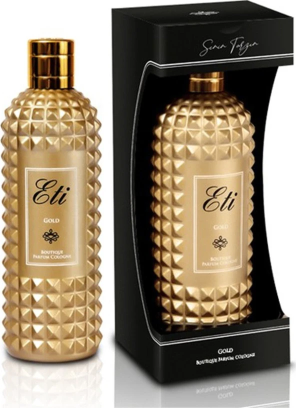 Eti Boutıqua Gold Cam Şişe Kolonya 300ML