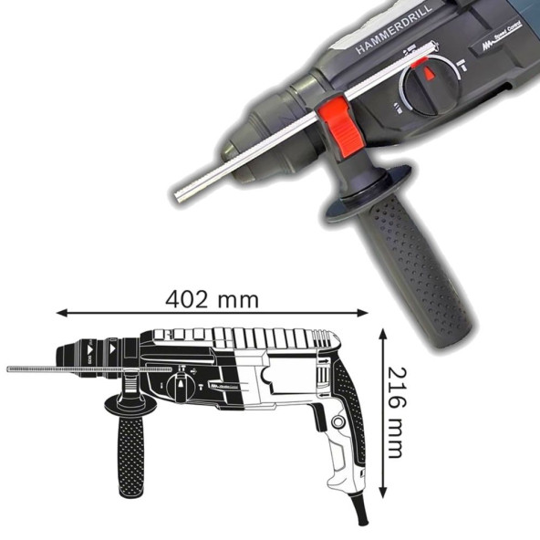 Prohummer PH004 Professional Kırıcı Delici 880W (Mavi) - 2