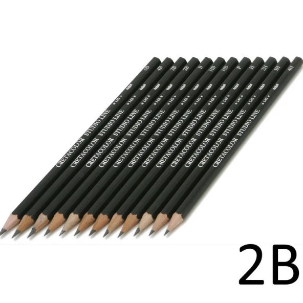 Cretacolor Studio Line Graphite Dereceli Kalem 2B (140 02)