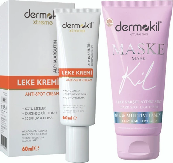 Dermokil Anti-Spot Leke Kremi ve Leke Karşıtı Aydınlatıcı Maske