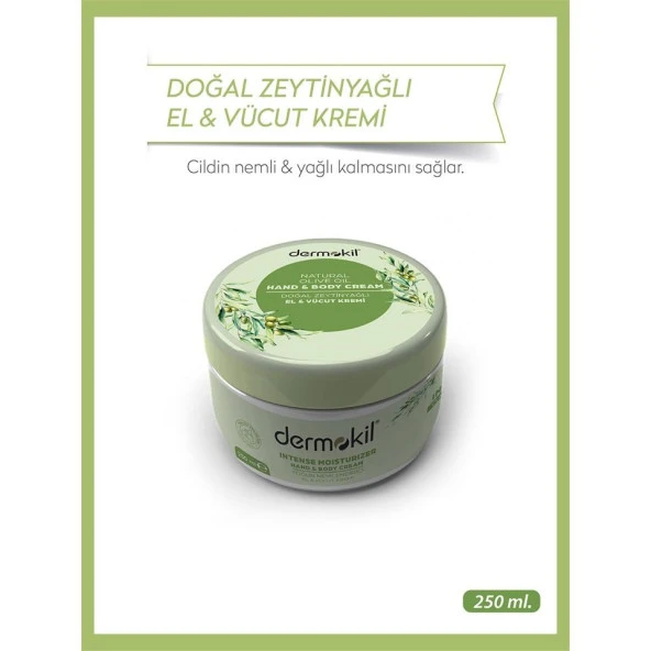 DERMOKİL Zeytinyağı El ve Vücut Kremi 250 ml - 2