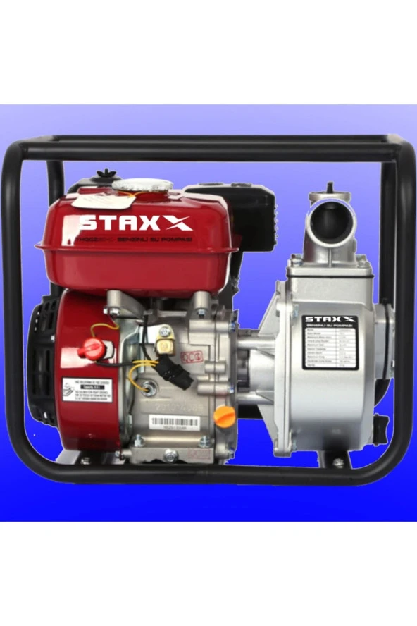 STAXX 4 Zamanlı Benzinli Su Pompası Motopump 2" 5.5 Hp Ultra Power 20mt Dik Basınç 6mt Emiş - 3
