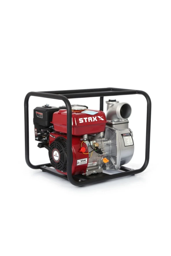 STAXX 4 Zamanlı Benzinli Su Pompası Motopump 3" 6.5 Hp Ultra Power 26mt Dik Basınç 8mt Emiş