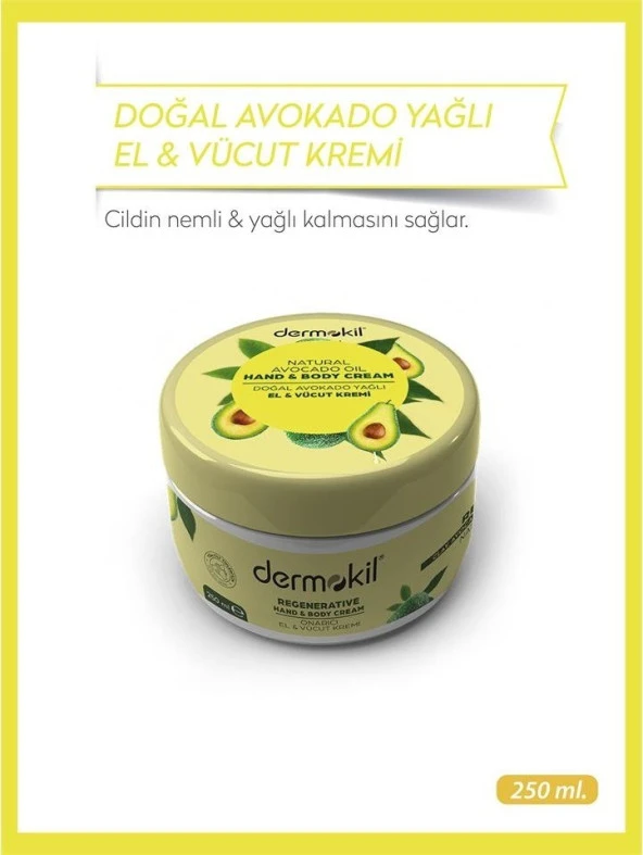 Dermokil Avokado Özlü El ve Vücut Kremi 250 ml - 2