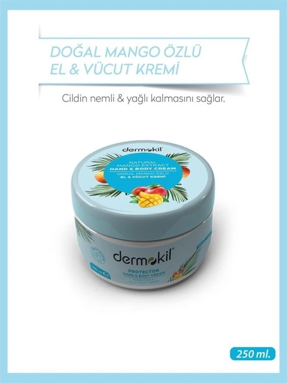 Dermokil Mango Özlü El ve Vücut Kremi 250 ml - 4