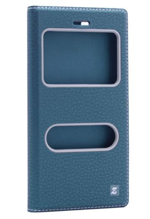 Samsung Galaxy J5 2016 Kılıf Silikon Kapaklı Pencereli - Resim 5