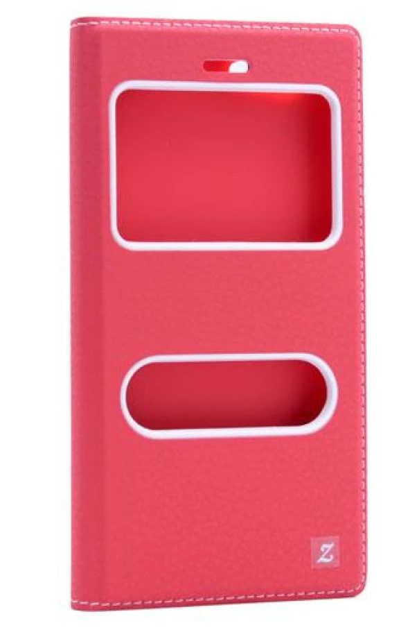 Samsung Galaxy J5 2016 Kılıf Silikon Kapaklı Pencereli - Resim 6