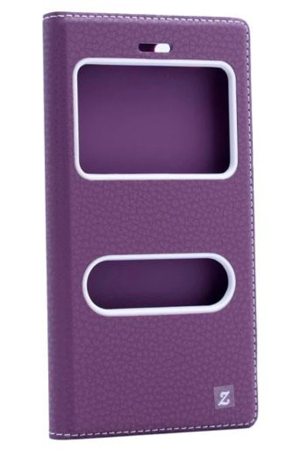 Samsung Galaxy J5 2016 Kılıf Silikon Kapaklı Pencereli - Resim 9