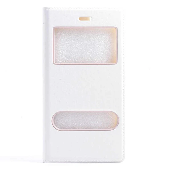 Samsung Galaxy J5 2016 Kılıf Silikon Kapaklı Pencereli - Resim 11