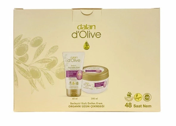 Dalan D'Olive Besleyici Hızlı Emilen Organik Üzüm Çekirdeği Krem - 2