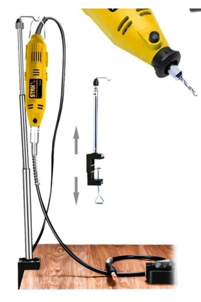 STAXX 405 Parça Devir Ayarlı Gravür Oyma Makinesi Dremel Taşlama Zımpara Kesme Seti Sfc405a 450w - 8