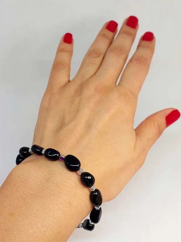 Akik Taşı Tasarım Bileklik (47136) ürün görseli