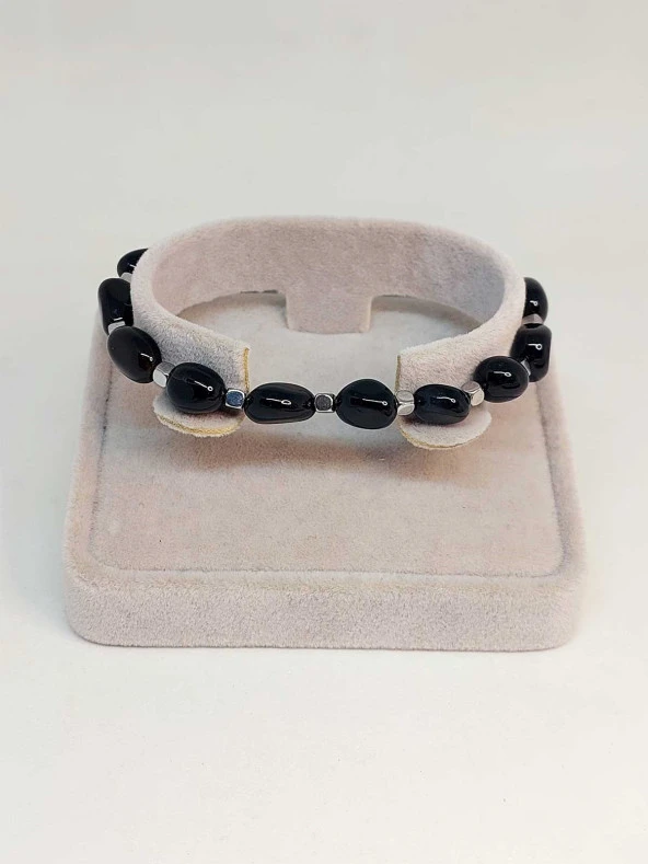 Akik Taşı Tasarım Bileklik (47136) - Resim 2