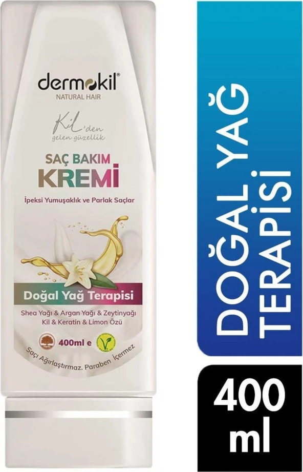 Dermokil Saç Bakım Kremi 400 ml Doğal Yağ Terapisi 8697916003847 Saç Kremi