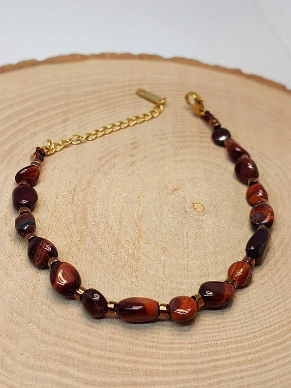 Şahin Gözü Taşı Tasarım Bileklik (47142) - Resim 3