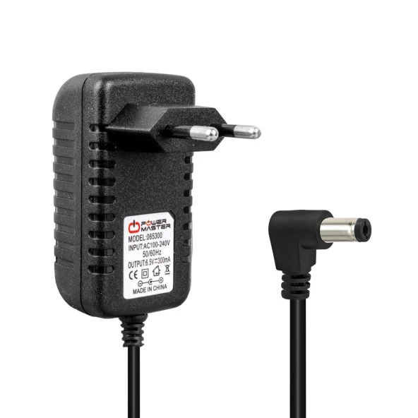 Powermaster C39280-z4-c707 6.5 Volt 0.3 Amper 5.5*2.5 Uçlu Priz Tip Telsiz Telefon Şarj Adaptörü