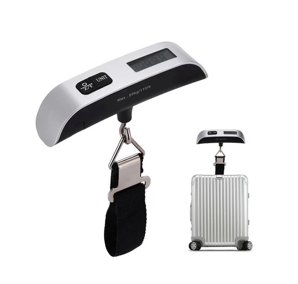 AEK-Tech 50kg Askılı El Bagaj Seyahat Tartısı Terazi Işıklı - 5