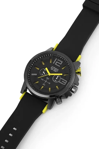 slikon kordon mekanizmalı analog saat genç spor unısex erkek kol saati - 9