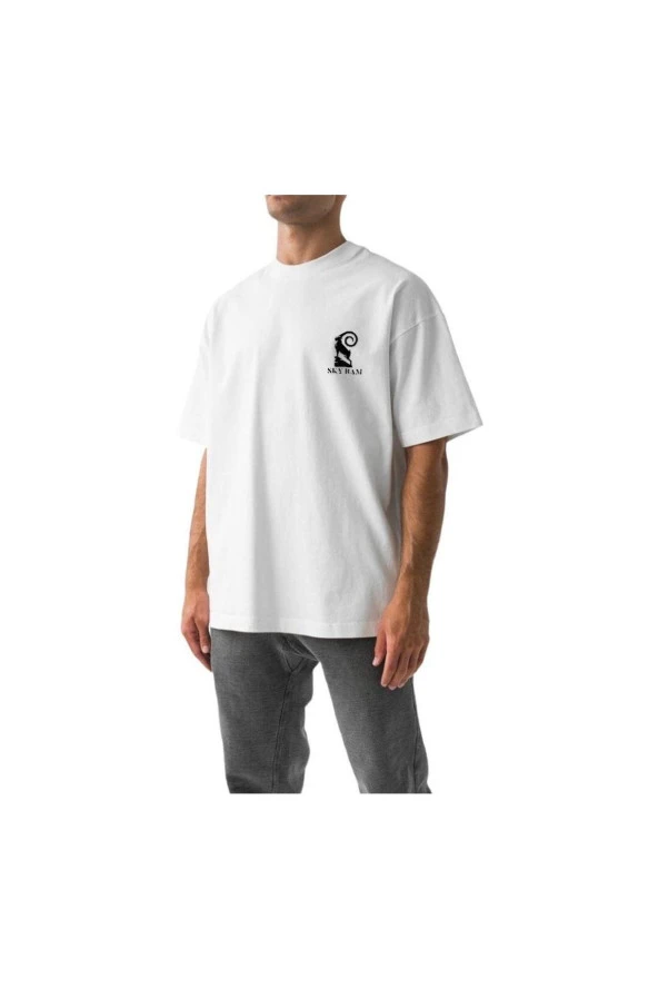 Özel Tasarımlı Logo Baskılı Unisex Oversize T-shirt