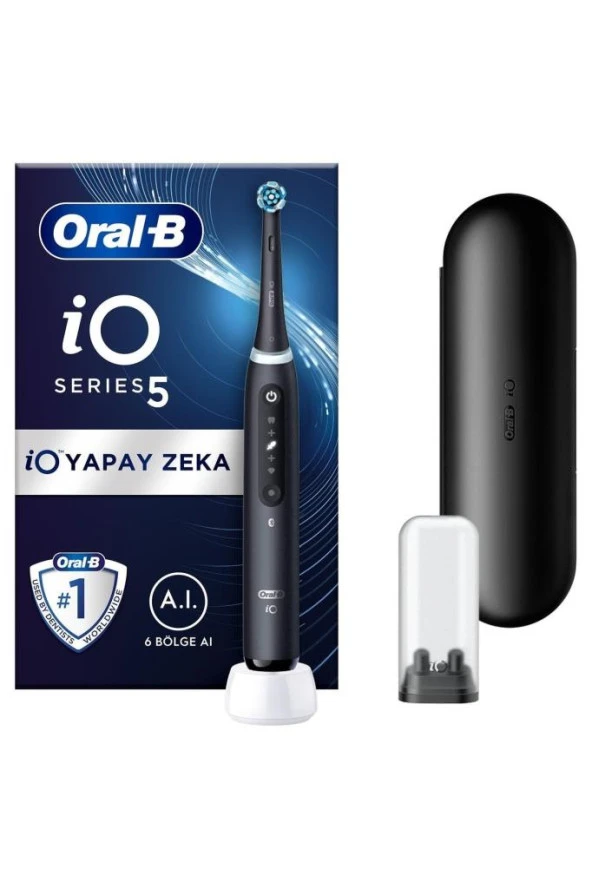 Oral-BiO 5 Şarjlı Diş Fırçası - Mat Siyah