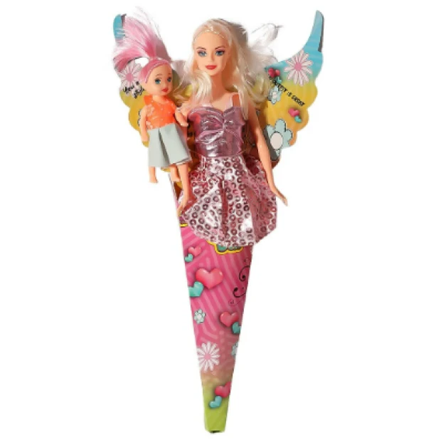 Oydaş Oyuncak 2286 Cindy Doll Külah Yavrulu Bebek - Resim 2