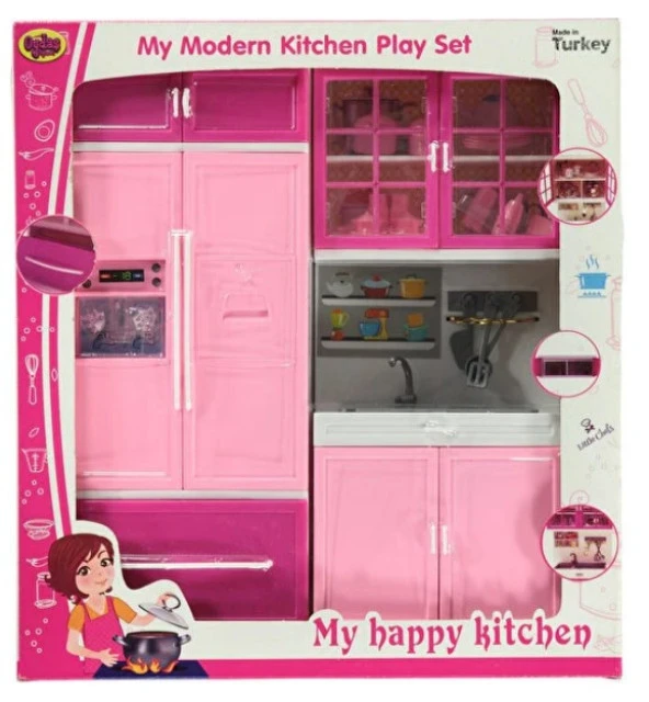 Oydaş Oyuncak 2308 Kutuda 2'li Dolap Lavabo Seti Oyuncak